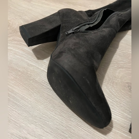 Grey Over the Knee Sock Boots - Picture 3 of 3